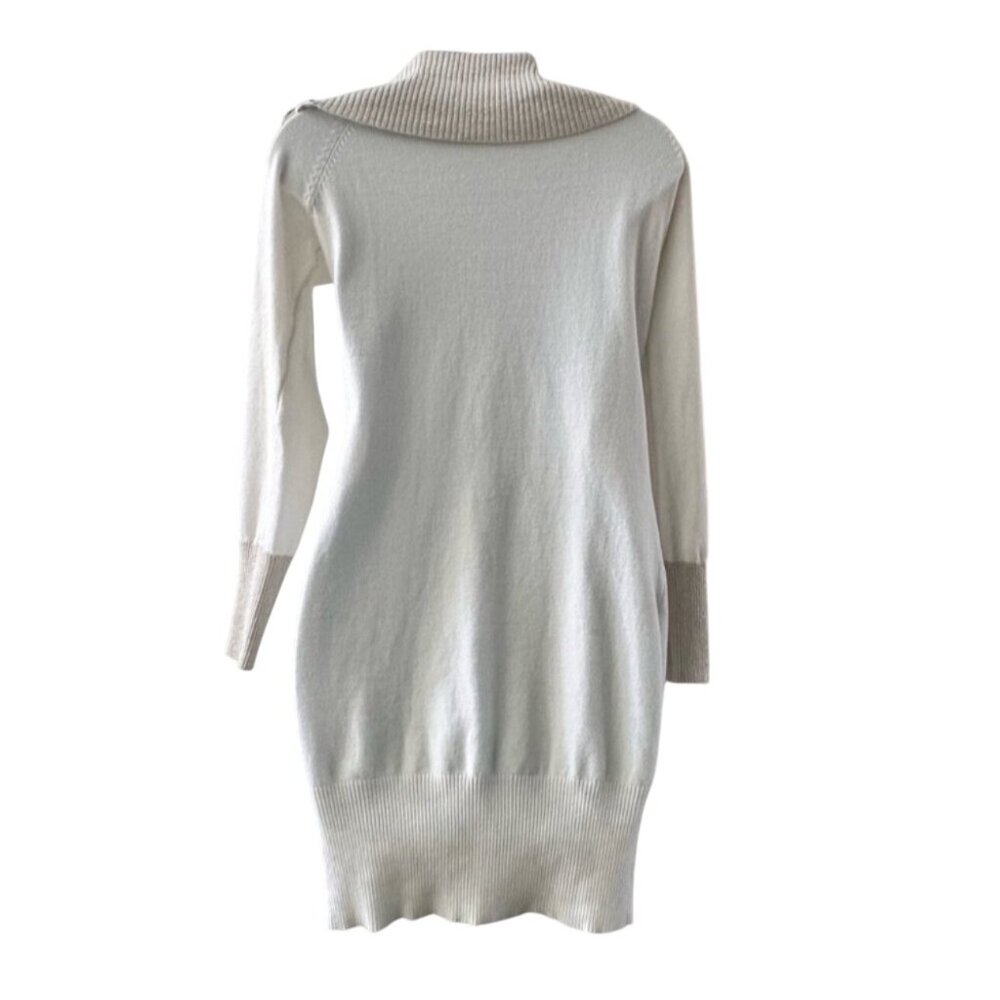 No Boundaries Womens Medium Off-White Sweater Dress - Picture 3 of 10